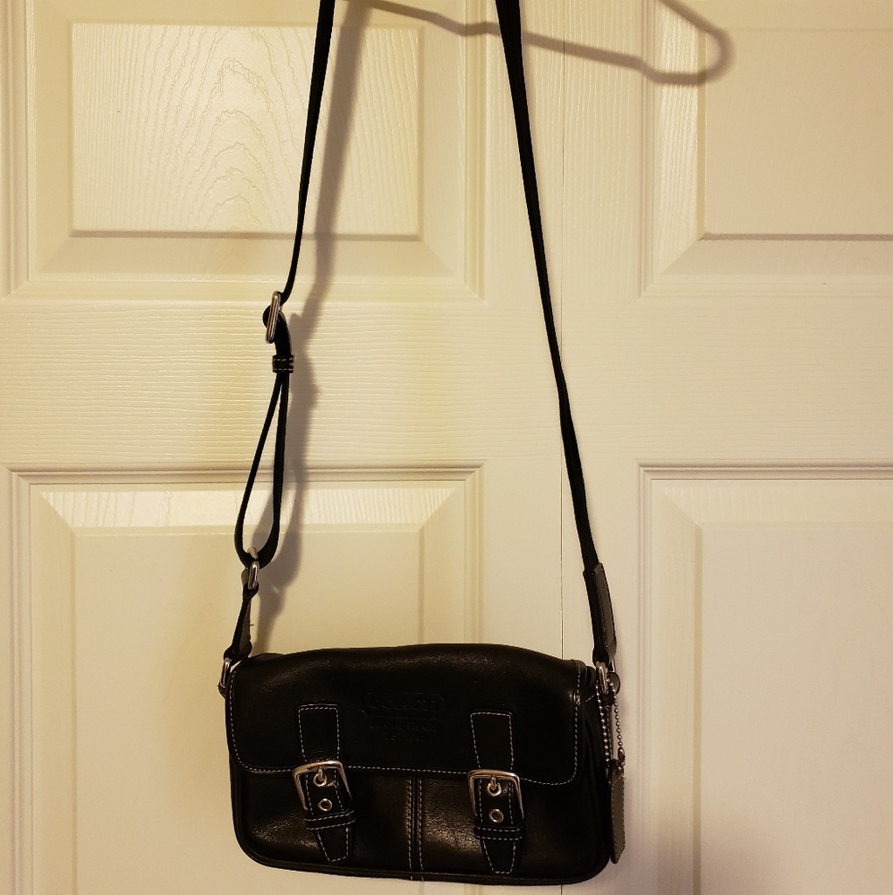 Black Leather Coach Purse